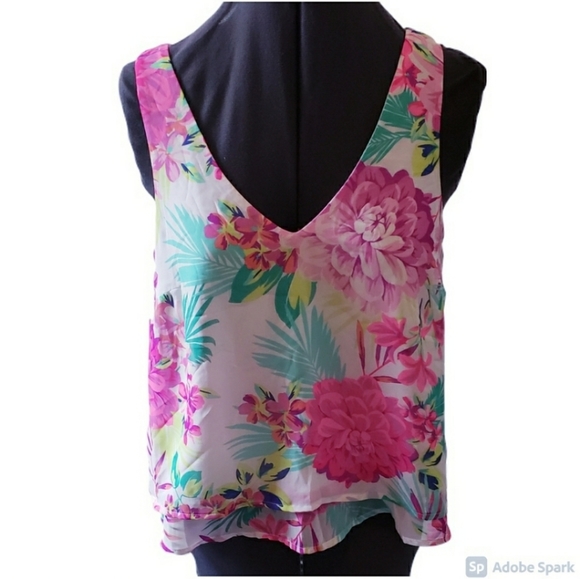 3/$10 Candie's Floral Crop Top